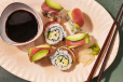 Rainbow roll 6 Pieces