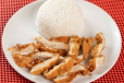 Fried Chicken Strips With steamed Rice
