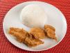Fried Hammour With steamed Rice