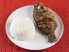 Fried Tilapia Fish With Rice
