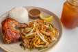 Quarter Chicken, Rice, Pansit