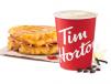 Small French Vanilla with Grilled Cheese Turkey. 