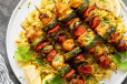 Chicken Kabab With Rice