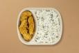 Crispy chicken strips with Rice