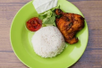 1/4 Grilled Chicken with White Rice