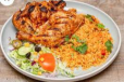 Pulao with Half Grilled Chicken