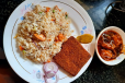 Fish Fry with Fried Rice