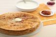 Stuffed Paratha with Curd