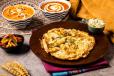Stuffed Chur Chur Naan with Dal Makhani and Paneer Makhanwala