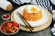 Triple Chicken Schezwan Fried Rice