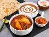 Paneer Tikka Masala And Dal With Naan