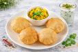 Desi Ghee Poori Subji with Chaas
