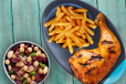 ¼ Chicken + 2 regular sides