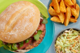 Veg Burger + 2 regular sides