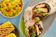 Black Mushroom and Halloumi Wrap + 2 regular sides