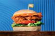 Smokey Crispy Cheese Burger  + 2 Reg Side