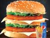 Double Chicken Burger With Pepsi