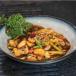 Lotus Stem Asparagus and Water Chestnuts Stir Fried In Smoked Chilli Sauce  