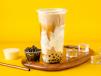Brown Sugar Milk tea with Cream cheese