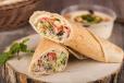 Hummus With Meat Sandwich