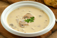 Mushrooms Basil And Roasted Walnut Soup