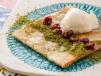Katmer with pistachio and sour cherry