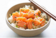 Rice Bowl With Fresh Salmon