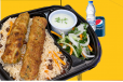 1-Chicken Kabab with Afghani Pulao