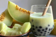 Musk melon bubble tea