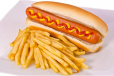 Hotdog Plate With Fries