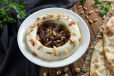 Hummus with Meat and Pine