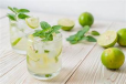 Lime Soda With Mint