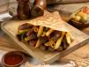 Burger Crepe With French Fries