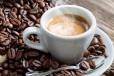 Fresh milk coffee