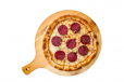 PEPPERONI PIZZA WITH PESTO SAUCE