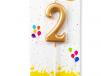 Number Two Candle
