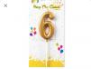 Number Six Candle