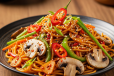 Mushroom Schezwan Noodles 