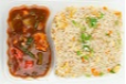 Chicken Manchurian With Egg Fried Rice