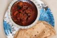 Chappati With Fish Curry