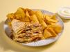 Chicken Quesadilla and Chips