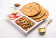 Aloo Paratha+ Chhole+Yogurt+Coke