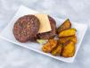 Beef Burger With Potato Wedges