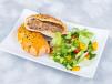 Beef Mushroom Baked Burger With Salad