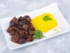 Grilled Beef Steak With Rice
