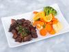 Grilled Beef Steak With Steamed Vegetable