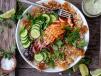 Garlic Butter Grilled Fish With Veggies
