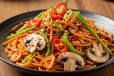 Mushroom Schezwan Noodles 