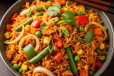 Schezwan Vegetable Fried Rice 