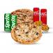 2 Large Pizza + 2 Wedges + 4 Drinks